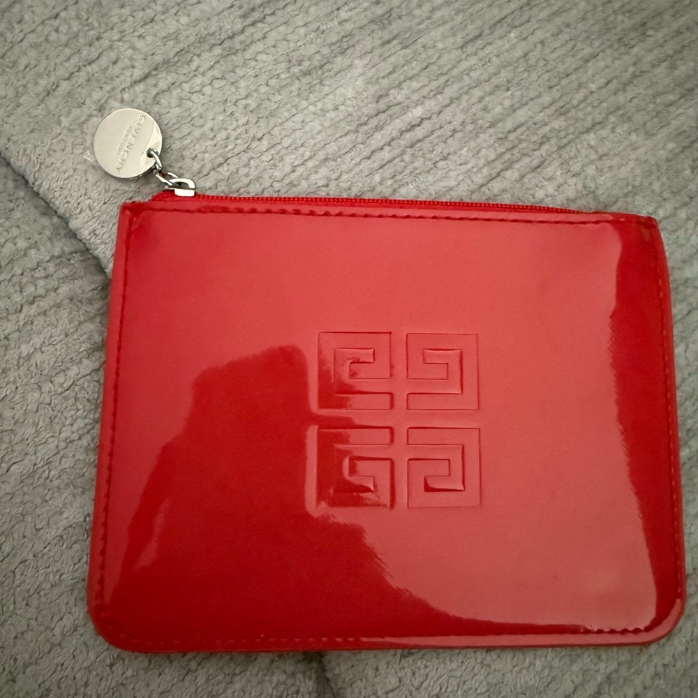Givenchy Beauty Glossy Red Leather Pouch